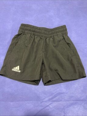 Adidas Black Performance Shorts with White Logo